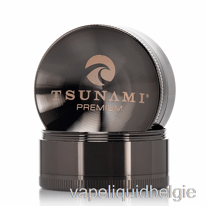 Vape België Tsunami 1.9inch 4-delige Verzonken Topslijpmachine Gunmetal (50mm)